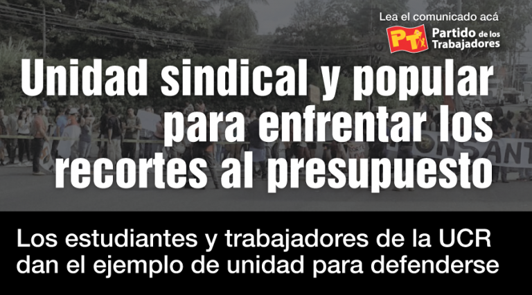 Unidad sindical y popular para enfrentar los recortes al presupuesto