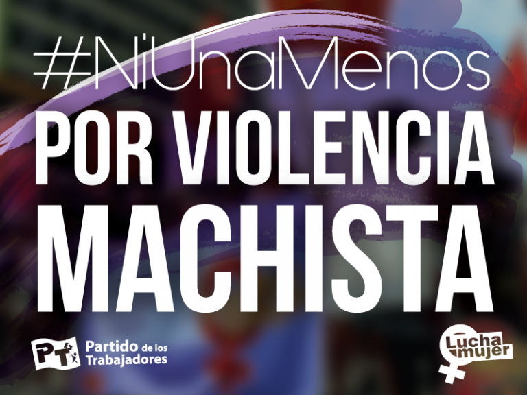 ¡Ni una menos por violencia machista!