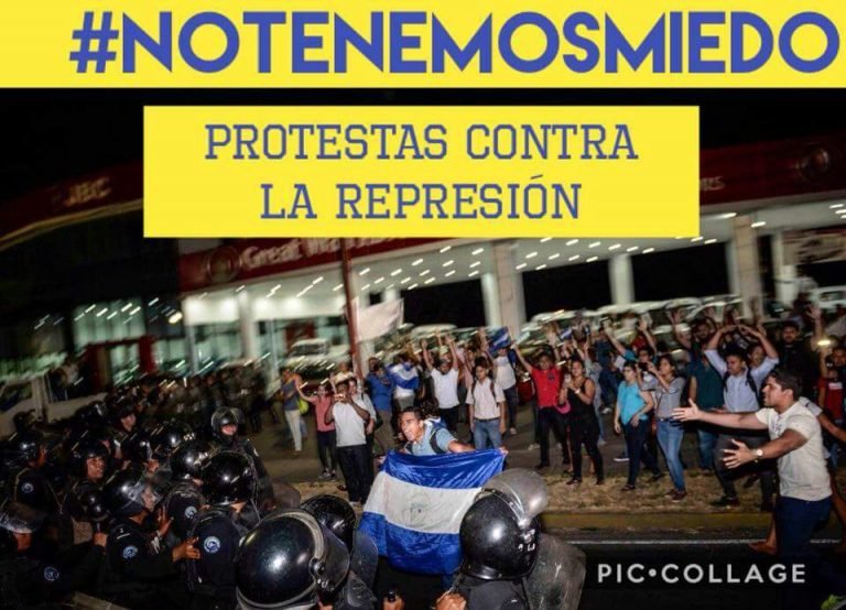 ¡Alto a la represión del gobierno de Ortega!