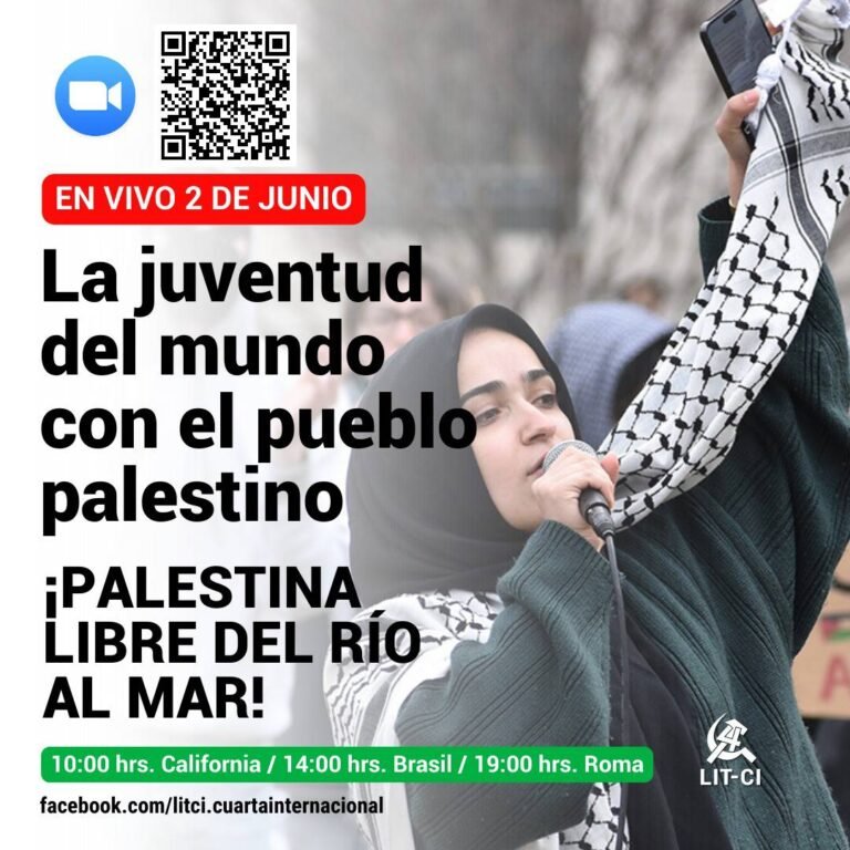 ¡No te lo pierdas! Live debate sobre la juventud y Palestina